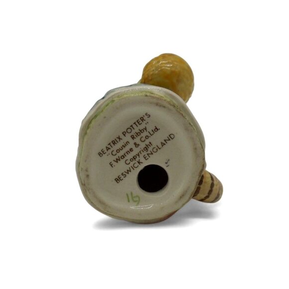 BEATRIX POTTER Cousin Ribby Cat Figurine England Vintage 3.5" - Picture 9 of 10